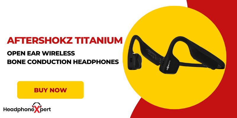 AfterShokz Titanium Open Ear Wireless Bone Conduction Headphones